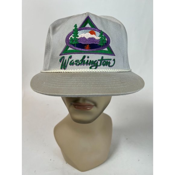 Smith Western Washington State Cap OS Adjustable White Polyester Blend - Picture 2 of 16